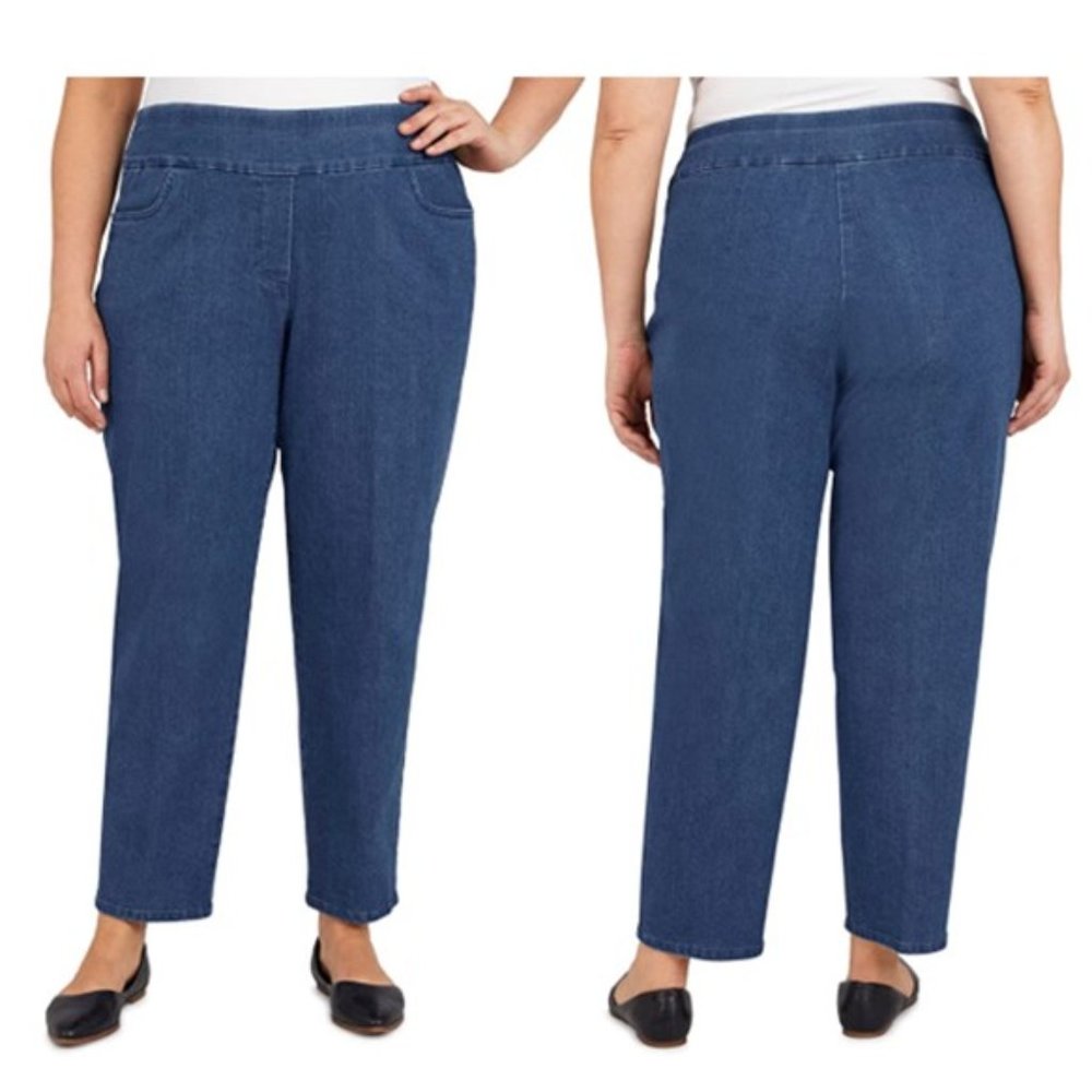 NEW ALFRED DUNNER Pull On Jeans (18)